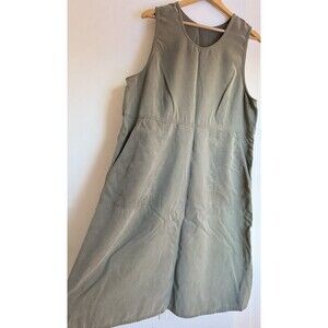 Vintage Eddie Bauer Green Jumper Tencel XL Cottagecore Grunge Y2K Modest Academi